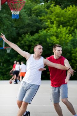 recreational-basketball Recreational basketball players