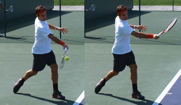 forehand-arm-extension Tennis forehand arm extension