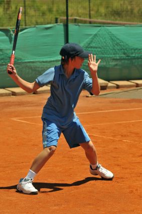 Junior forehand The forehand stroke technique of a junior tennis player