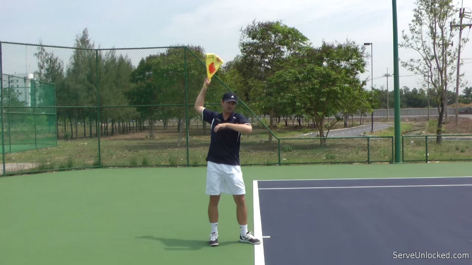 loose wrist while serving