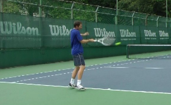 Tight forehand incorrect forehand