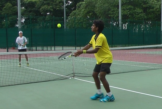 volley-stop-drill tennis stop volley drill