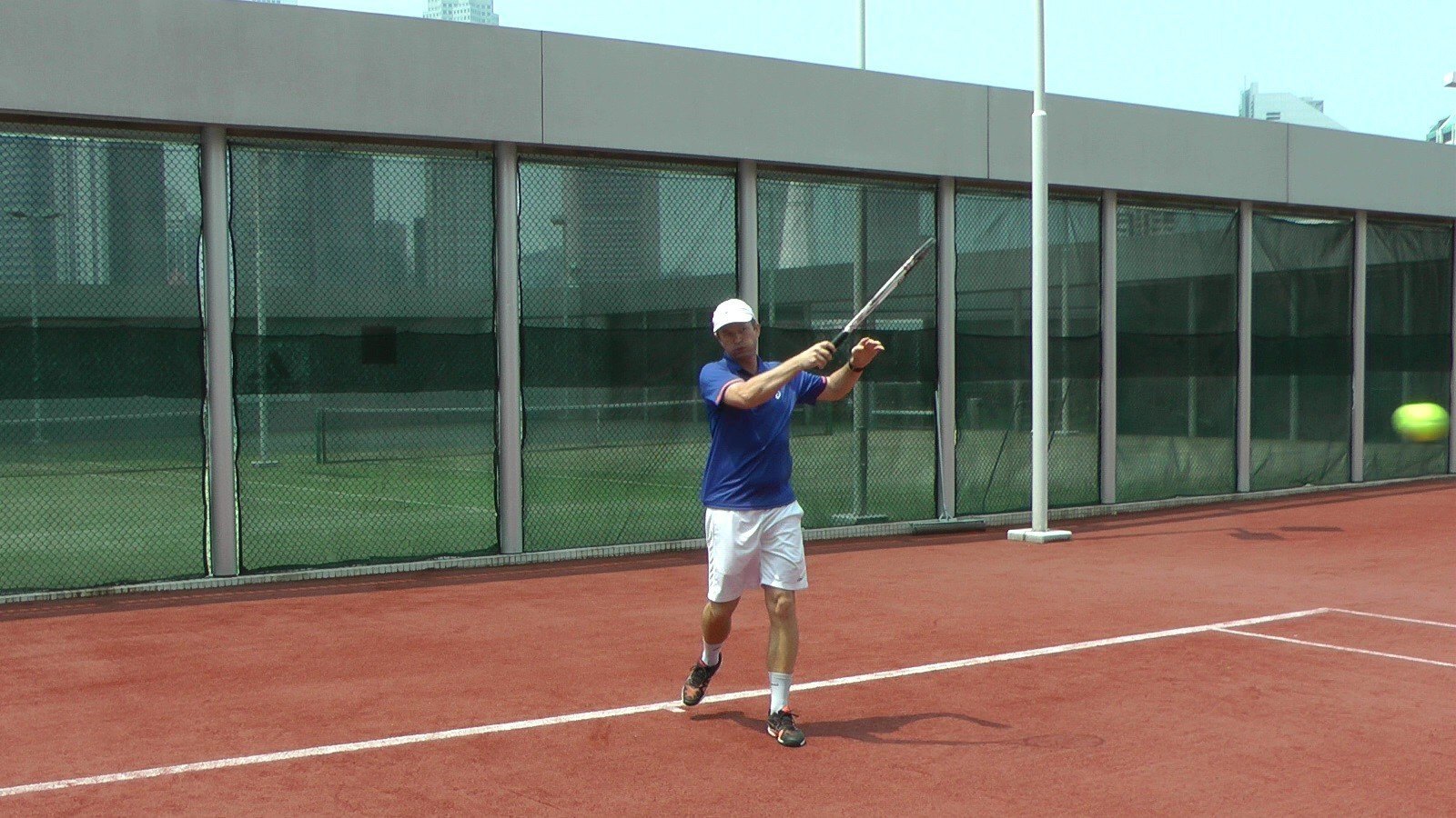 exhale when hit the ball