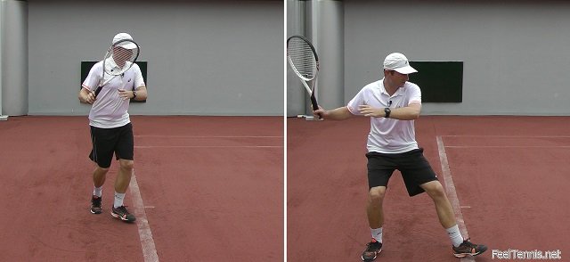 weight-timing earlier set up for shots with weight transfer