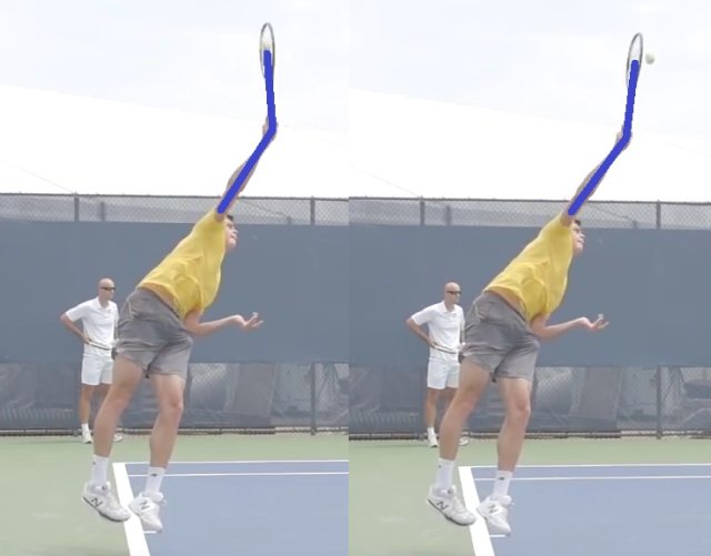 raonic-serve-contact Milos serve contact point