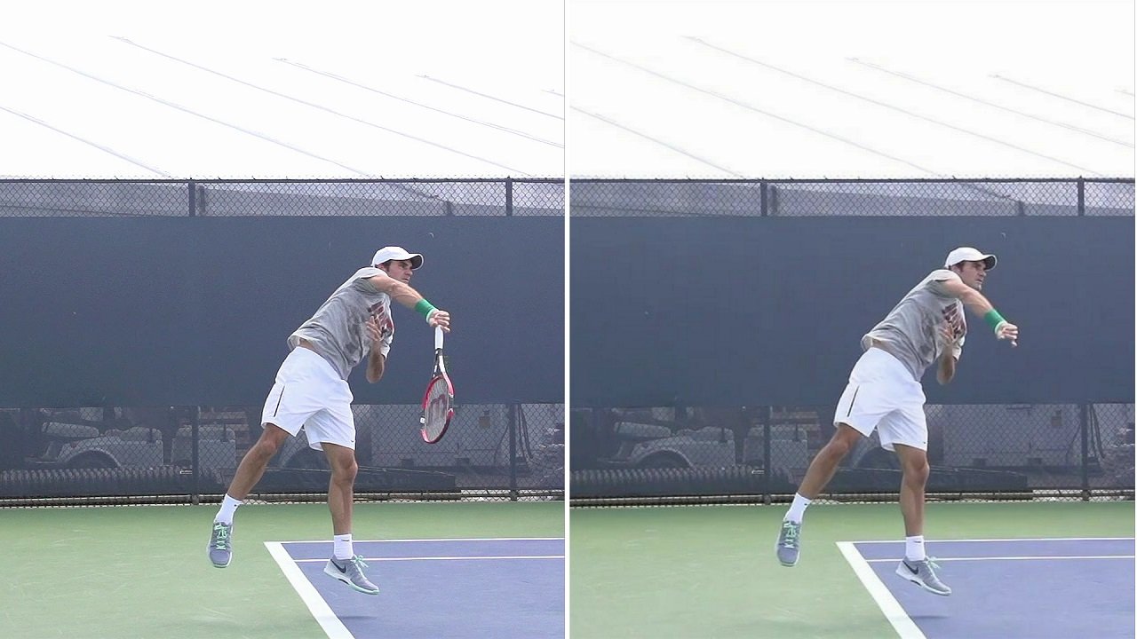 federer-serve-followthrough Federer's serve follow-through