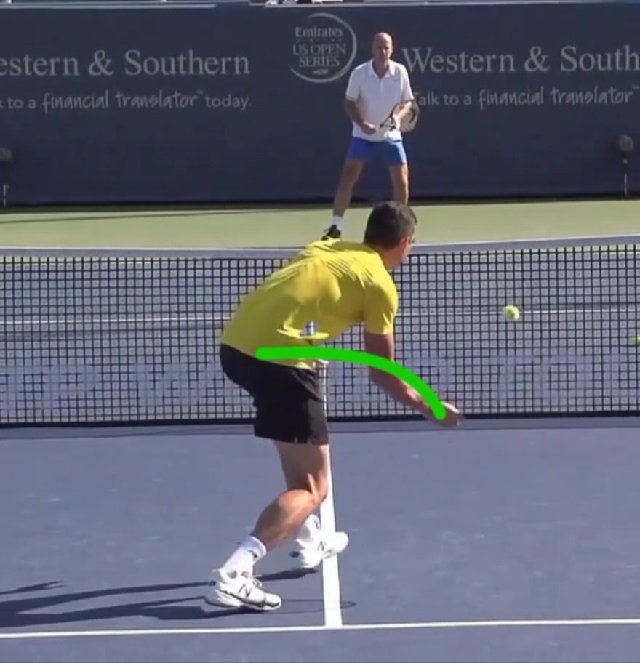 milos-volley-technique Milos forehand volley