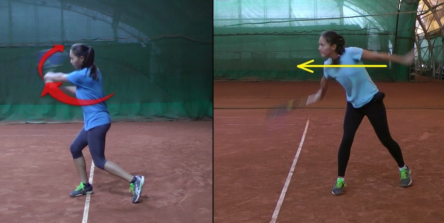 backhand-differences two-handed and slice backhand comparison