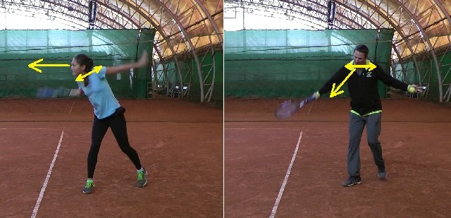 slice-technique-comparison over-rotation on the backhand slice