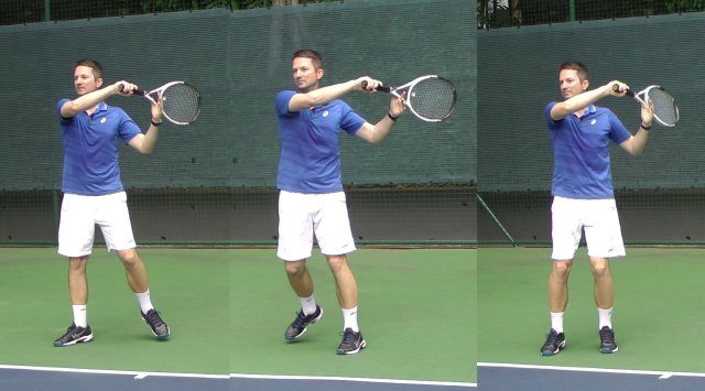 forehand-finish consistent forehand finish