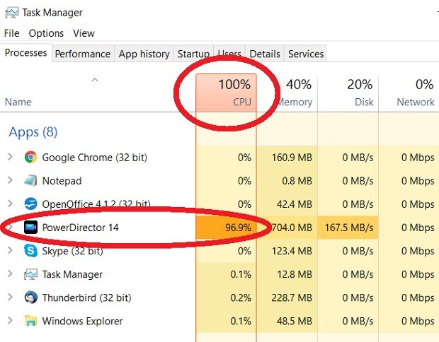 cpu-power CPU maxed out