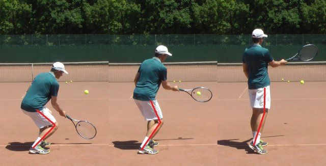 spin-leg-drive topspin forehand with leg drive