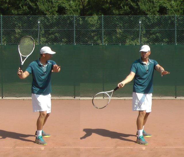 forehand drop technique