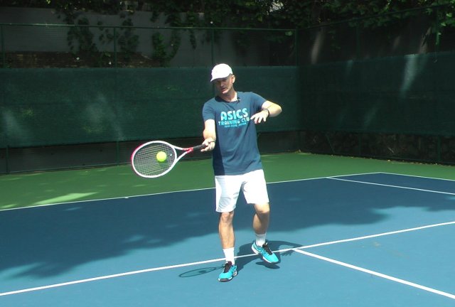 leg-awareness tennis stance drill
