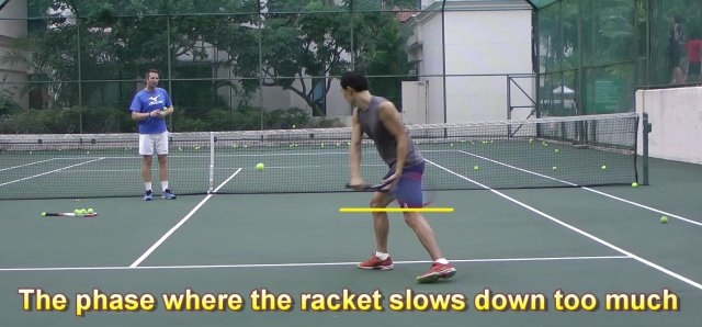 low-swing Player tends to look for the "low" starting point from which he will swing up "high"