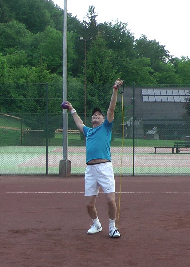 elastic-band-toss elastic band drill for serve toss