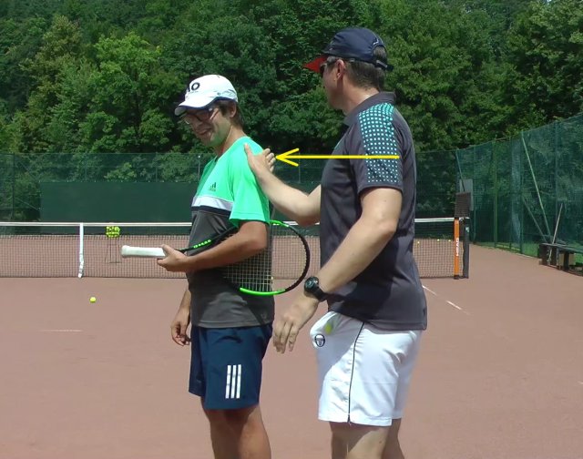 feel of flat tennis stroke