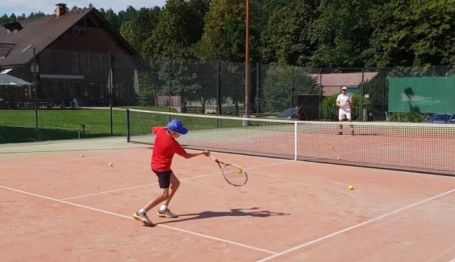 mini tennis topspin drills