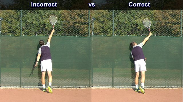 incorrect-serve-contact incorrect tennis serve at contact