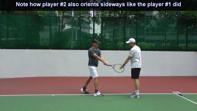 two-handed-sideways sideways on two-handed backhand