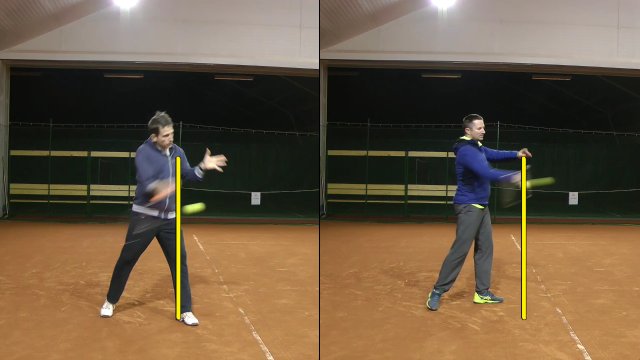 forehand-late-contact forehand late contact point