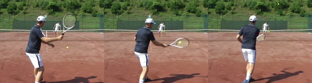 forehand-dropshot forehand dropshot