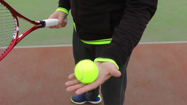 ball-hold the ball position in the hand
