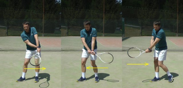 two-handed-arms two-handed backhand wrist lag drill