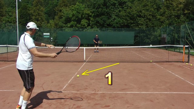 tennis timing drill