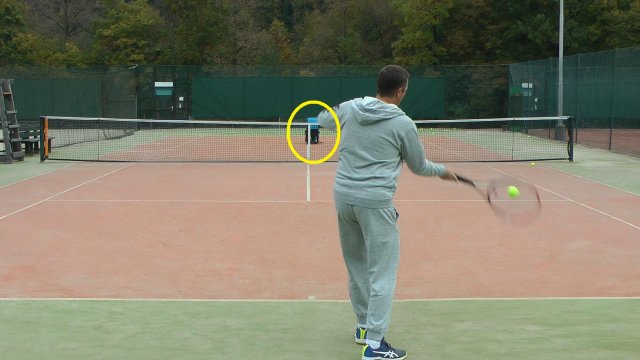 slinger-drill drilling forehand with slinger bag