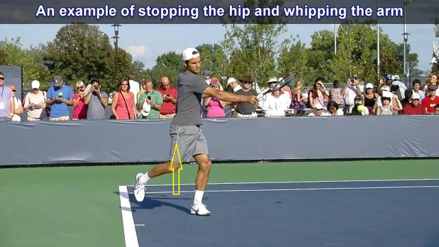 Roger Federer forehand whip