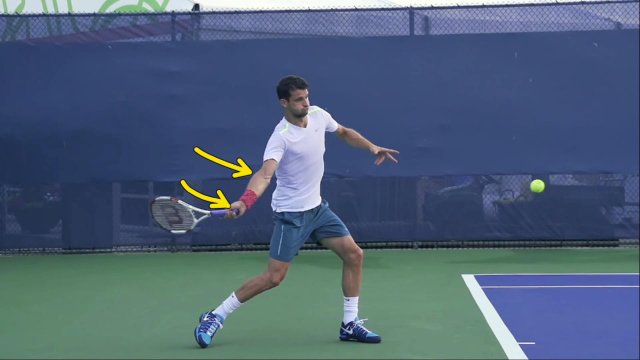 wrist-elbow-before-forehand wrist and elbow before forehand contact