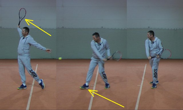 backhand-step-in backhand step in