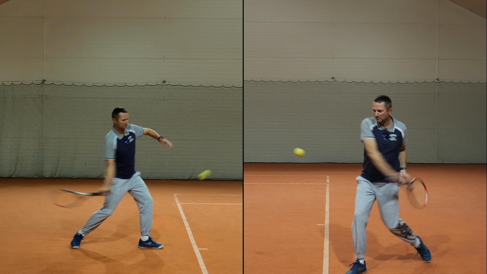 forehand vs 1h-backhand technique