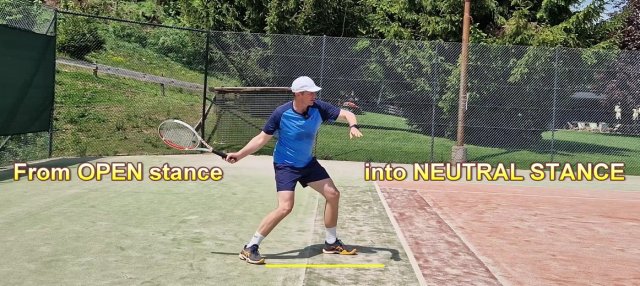 neutral-forehand transition into neutral stance forehand